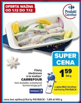 Filety śledziowe a la matias CARREFOUR promocja w Carrefour Express