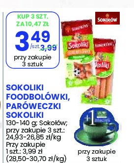 Parówki foodbolówki Sokołów sokoliki promocja