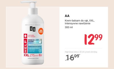 Krem-balsam do rąk, XXL, Intensywne nawilżenie promocja w Rossmann