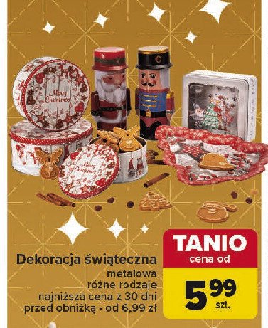 Dekoracja świąteczna promocja w Carrefour