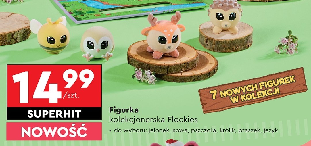 Figurka flockies ptaszek promocja w Biedronka