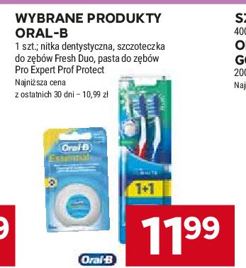 Szczoteczka do zębów fresh średnia Oral-b 3d white promocja w Rossmann