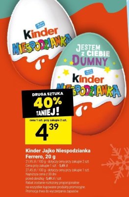 Kinder Jajko Niespodzianka Ferrero, 20 g promocja w Twój Market