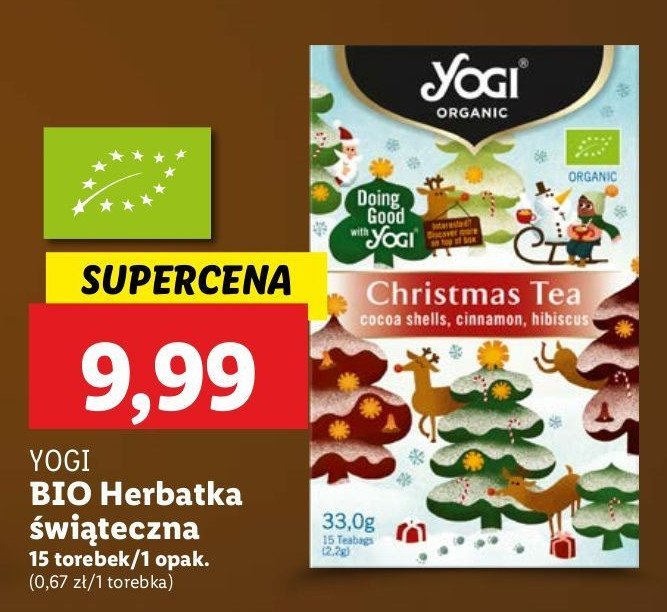 Herbata christmas tea Yogi tea promocja