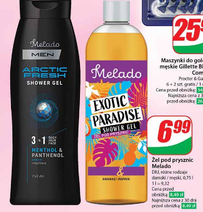 Żel pod prysznic exotic paradise Melado promocja