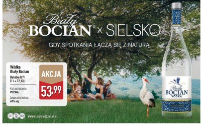Wódka Biały Bocian 0,7l promocja w Aldi