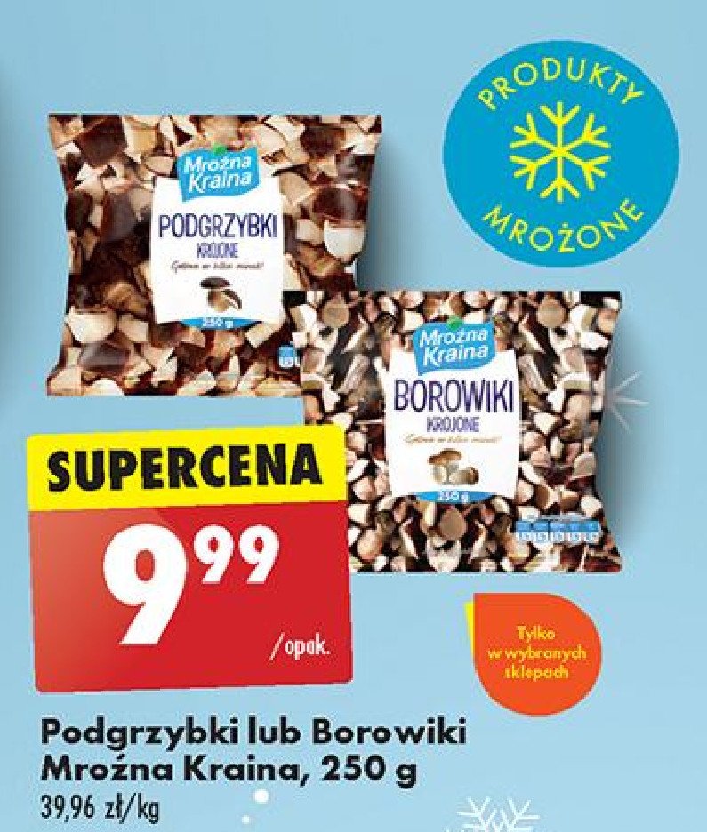 Podgrzybki krojone Mroźna kraina promocja