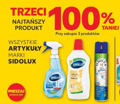 Wszystkie artykuły Sidolux trzeci -100% taniej promocja w Kaufland