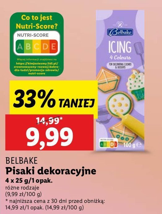 Pisaki cukrowe Belbake promocja