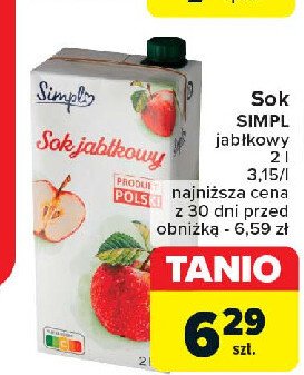 Sok jabłkowy Simpl promocja