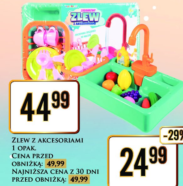 Zlew z akcesoriami promocja w Dino