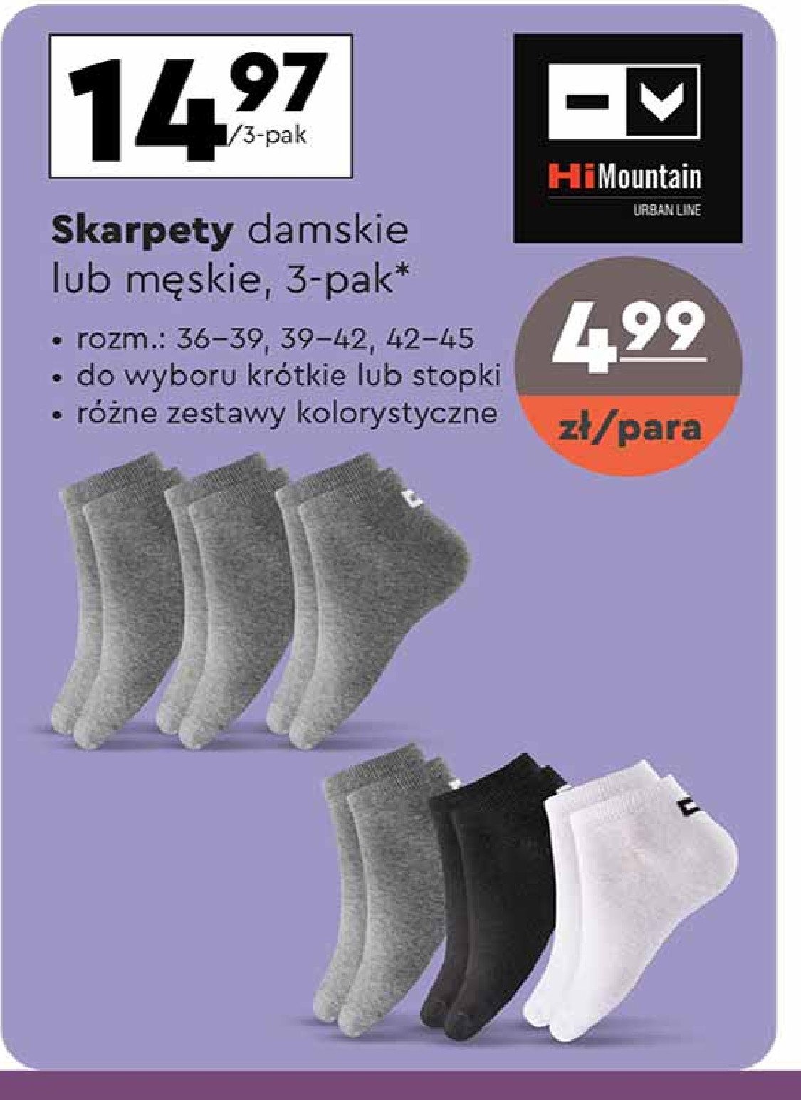 Skarpety damskie 36 - 45 Himountain promocja