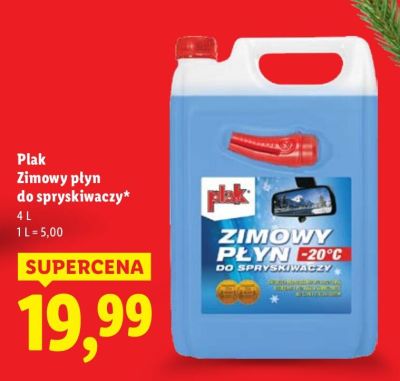 Zimowy płyn do spryskiwaczy Plak promocja