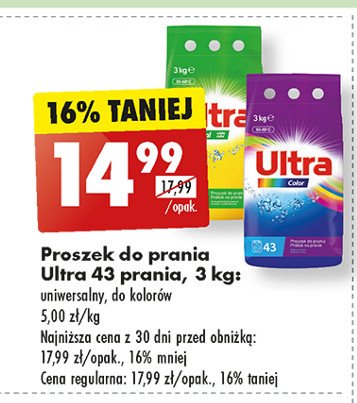 Proszek do prania universal Ultra perfume promocja