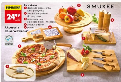 Akcesoria do serwowania SMUKEE zestaw 2 desek promocja w Biedronka