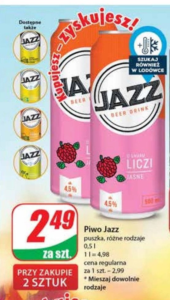 Piwo Jazz radler cytryna promocja