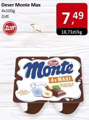Deser Monte Max promocja w Market Point