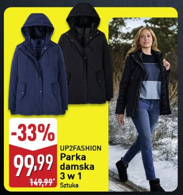 Parka damska 3 w 1  promocja w Aldi