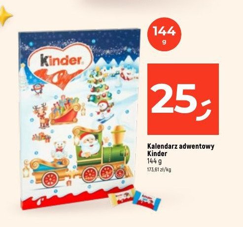 Kalendarz adwentowy Kinder promocja w Dealz