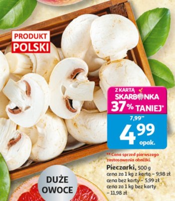 Pieczarki 500 g promocja w Auchan