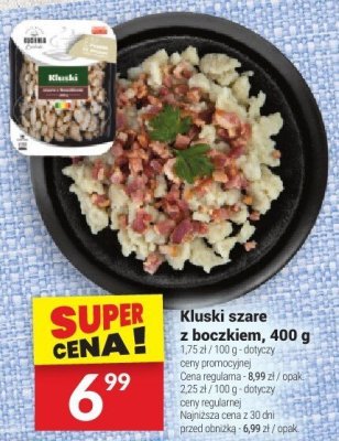 Kluski szare z boczkiem, 400 g promocja w Twój Market