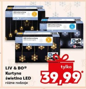 Kurtyna świetlna 9 led Liv & bo promocja w Kaufland