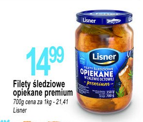 Filety śledziowe opiekane Lisner promocja