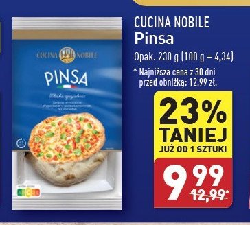 Pinsa Cucina nobile promocja w Aldi