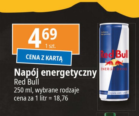 Napój energetyczny Red bull promocja w Leclerc