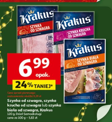 Szynka od szwagra, szynka krucha od szwagra lub szynka biała od szwagra, Krakus promocja w Auchan