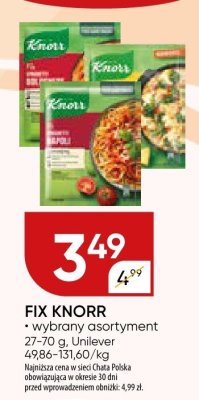 Fix knorr Unilever promocja w Chata Polska