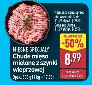 Mięso mielone z szynki Mięsne specjały zawsze świeże (aldi) promocja