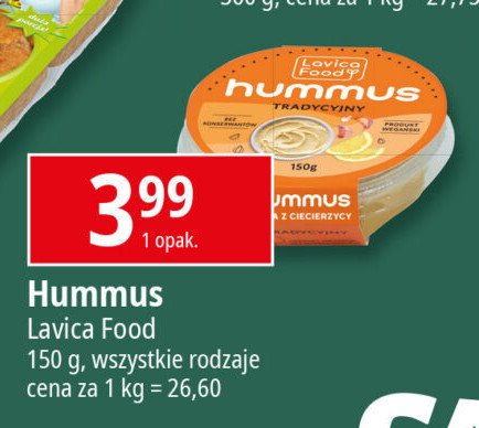 Hummus tradycyjny promocja