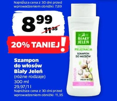 Szampon do włosów bawełna Biały jeleń promocja