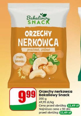 Orzechy nerkowca prażone, solone promocja w Dino