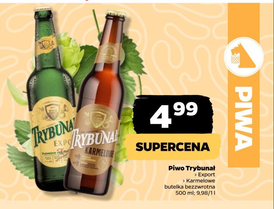 Piwo Trybunał karmelowe promocja w Netto