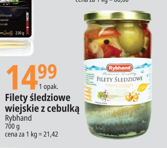 Filety 艣ledziowe wiejskie z cebul膮 Rybhand promocja