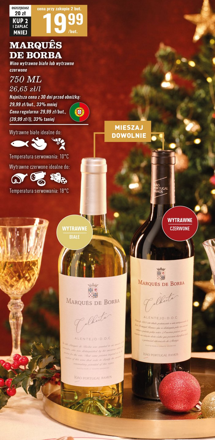 Wino MARQUES DE BORBA ALENTEJO promocja