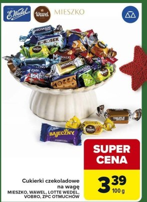 Cukierki czekoladowe na wagę Mieszko promocja w Carrefour Market