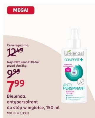 Antyperspirant do stóp w mgiełce Bielenda, 150 ml promocja w Rossmann