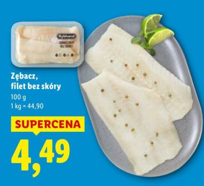 Zębacz - filet bez skóry promocja w Lidl