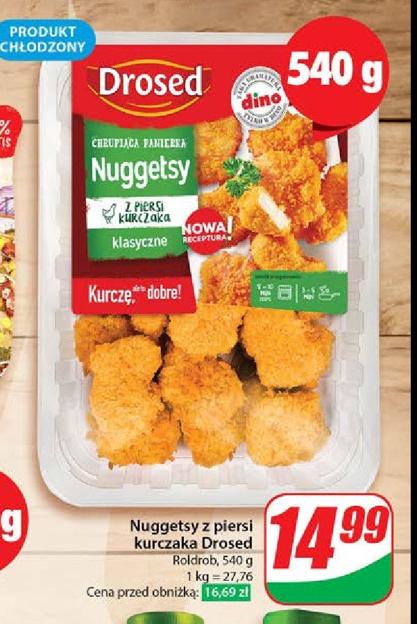 Nuggetsy z piersi kurczaka klasyczne Drosed promocja