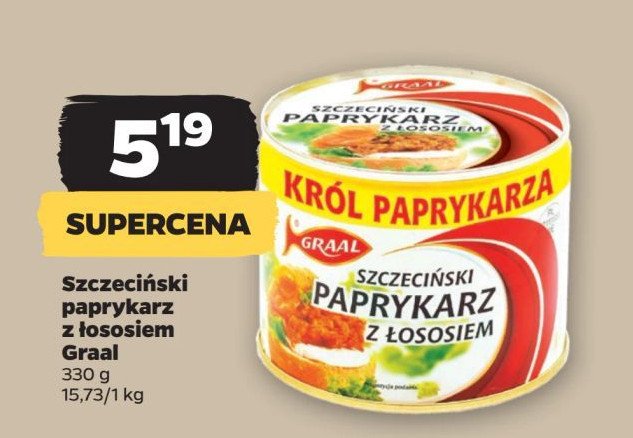 Paprykarz szczeciński z łososiem Graal promocja w Netto