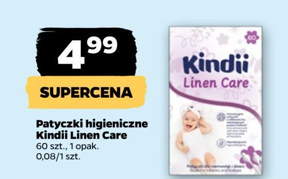 Patyczki higieniczne linen care Cleanic kindii promocja