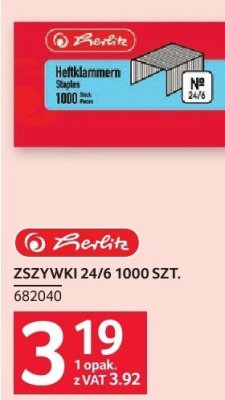 Zszywki 24/6 1000 szt. promocja w Selgros