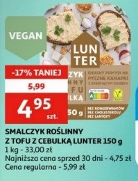 Smalczyk roślinny z tofu z cebulką Lunter promocja