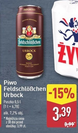 Piwo Feldschlobchen urbock promocja