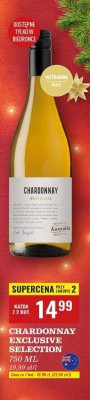 Wino Chardonnay Exclusive Selection 750ml promocja w Biedronka