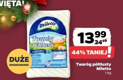 Twaróg półtłusty 1 kg promocja w Netto