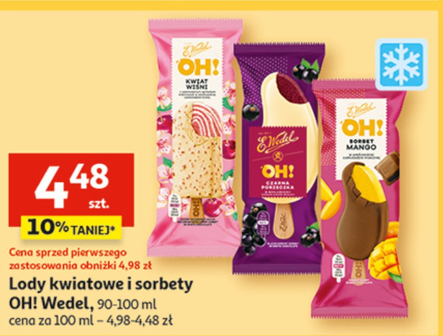 L贸d oh! kwiat wi艣ni E. WEDEL OH! promocja
